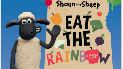 Shaun the Sheep ‘Eat The Rainbow’ campaign encouraging kids to eat more veg in partnership with Veg Power